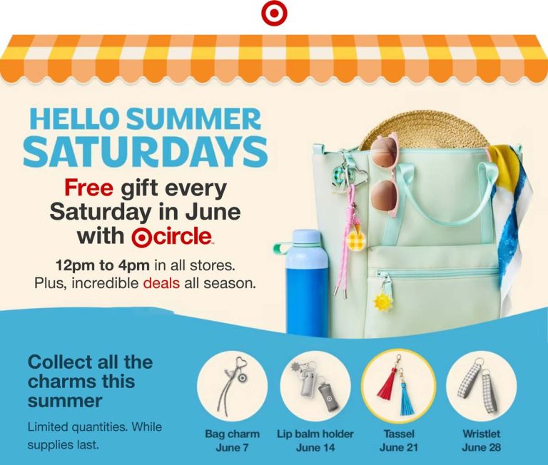 Free tassel charms 12-4p today at Target