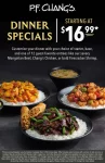 Appetizer + base + entree = $17 at P.F. Changs #pfchangs