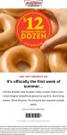 $12 glazed dozen doughnuts at Krispy Kreme #krispykreme