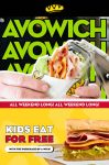 Kids eat free with your sandwich this weekend at Which Wich #whichwich
