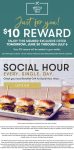 $10 reward via login at Bonefish Grill restaurants #bonefishgrill