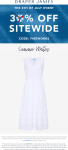 30% off everything online at Draper James via promo code FIREWORKS #draperjames
