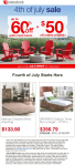 $50 off $500 & more at Overstock via promo code JULY4PREP #overstock