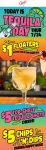 $5 top shelf tequila shots & more today at Chuys restaurants #chuys