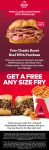 Free roast beef sandwich with your online order today at Arbys #arbys