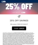 25% off online today at Lids via promo code LIDS25 #lids