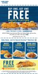 Second variety platter meal free at Long John Silvers via promo code SUMMER25 #longjohnsilvers