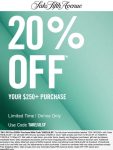 20% off $250 today at Saks Fifth Avenue via promo code TAKEJULSF #saksfifthavenue