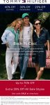 20-40% off at Tommy Hilfiger via promo code SALE #tommyhilfiger