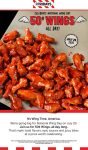 .50 cent chicken wings today at TGI Fridays #tgifridays