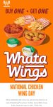 Second chicken wings free today at Whataburger #whataburger