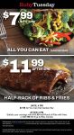 $8 bottomless garden bar & more today at Ruby Tuesday restaurants #rubytuesday