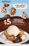 Chocolate chip lava cookie & ice cream = $5 today at Beef OBradys #beefobradys