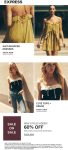60% off sale items at Express, ditto online #express