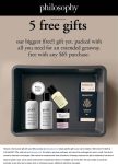 Free 5pc on $65 online at Philosophy #philosophy