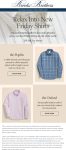 25% off 3+ shirts at Brooks Brothers, ditto online #brooksbrothers