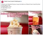 $1 mini shakes via mobile at Freddys Frozen Custard & Steakburgers restaurants #freddys