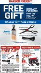 Free item with any purchase today at Harbor Freight tools #harborfreight