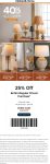 25% off everything & 40% lamps at Kirklands, or online via promo code 25AUGUST #kirklands