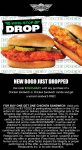 Second chicken sandwich free at Wingstop via promo code BOGOSAMMY #wingstop