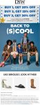20-30% off at DSW, or online via promo code BUYMORE #dsw