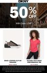 50% off at DKNY via promo code LDW #dkny
