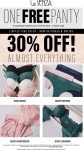 Free $11 panty & more at La Senza, no purchase necessary #lasenza