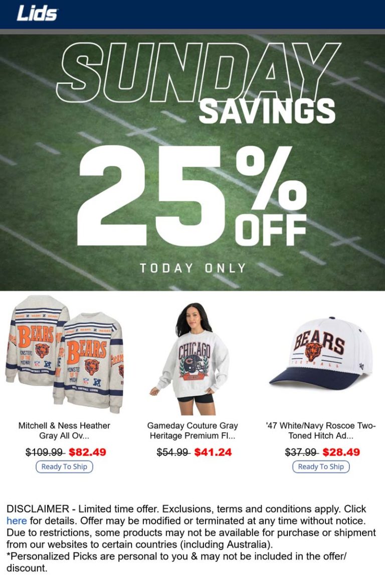 25% off today at Lids