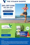 15-20% off $75+ today at The Vitamin Shoppe via promo code BYESUMMER #thevitaminshoppe