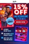 15% off bowling lanes at Bowlero via promo code LABORDAY #bowlero