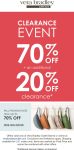90% off clearance at Vera Bradley Outlet, ditto online #verabradleyoutlet