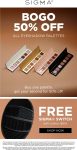 Second palette 50% off & more at Sigma beauty #sigma