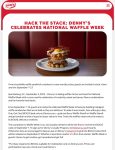 Second waffle breakfast sandwich free via login at Dennys #dennys