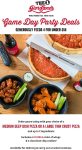 2 topping deep dish pizza + double order wings + cookies = $55 today at Giordanos #giordanos