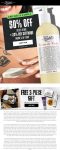 25-50% off everything + free 3pc on $125 at Kiehls #kiehls