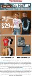 20% off $150 today at True Religion via promo code 1DAY #truereligion