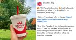 Free pumpkin smoothie today at Smoothie King, no purchase necessary #smoothieking