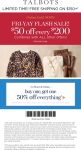 $50 off every $200 + second item 50% off today at Talbots #talbots