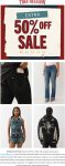 Extra 50% off sale items online at True Religion #truereligion