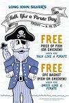 Free 2pc fish or chicken basket dressed like a pirate Friday at Long John Silvers #longjohnsilvers