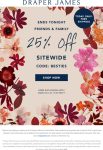 25% off everything today at Draper James #draperjames