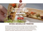 Free quesadilla on $20 at Chipotle restaurants via promo code NQD2025 #chipotle
