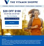 $10-$20 off $60+ at The Vitamin Shoppe via promo code FALLVIBE #thevitaminshoppe
