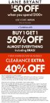 $50 off $100 & more online at Lane Bryant via promo code 50FUN #lanebryant