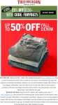 25% off $150 at True Religion via promo code FORYOU25 #truereligion
