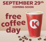 Free coffee via mobile Monday at Circle K gas stations #circlek