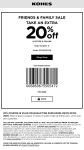 Extra 20% off at Kohls, or online via promo code MYFAMILY20 #kohls