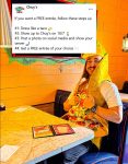Free entree dressed like a taco Tues at Chuys #chuys