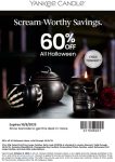 60% off all halloween today at Yankee Candle, or online via promo code 2FOR36 #yankeecandle