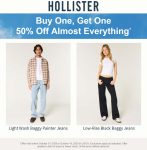 Second item 50% off online at Hollister #hollister